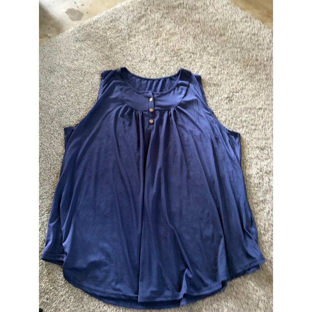 Womens 5x navy tank